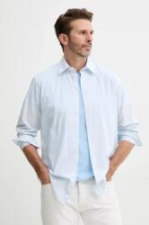 Benetton pamut ing férfi, galléros, fehér, regular, 53ZDUQ04A - kék L