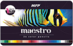 MFP Kerek Színesceruza Készlet 36 Darab/Készlet Fém Dobozban (MFP6300628)