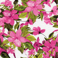 Ti-Flair Szalvéta 33 x 33 cm 3 Rétegű 20 Lap/Csomag Flowering Clematis Pink (AAC775)