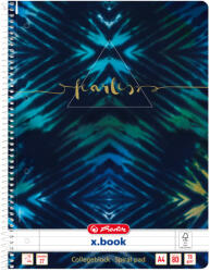 Herlitz Spirálfüzet A/4 Négyzetrácsos 80 Lap Perforált Lyukasztott Batik Fearless (H50044160)