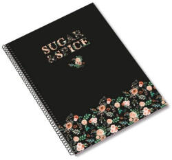Ambar Spirálfüzet Sugar and Spice A/4 80 Lapos Négyzetrácsos (AAC279)