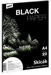  Vázlatfüzet A/4 180 gramm 20 Lapos Fekete Lap (MFP7501471)