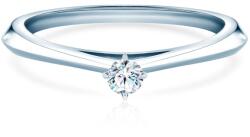 SAVICKI Inel de logodnă The Light: aur alb, diamant de laborator - savicki - 2 745,00 RON