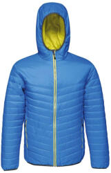 Regatta vízlepergető steppelt könnyű kapucnis dzseki, RETRA420, Oxford Blue/Neon Spring-L (retra420oxb-nesp-l)