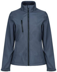 Regatta Női 3 rétegű vízlepergető softshell dzseki, RETRA613, Seal Grey/Black-18 (retra613sg-bl-18)