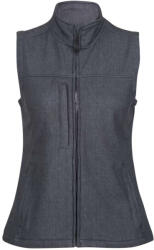 Regatta FLUX softshell Női mellény, RETRA790, Marl Grey/Black-XL (retra790mgr-bl-xl)