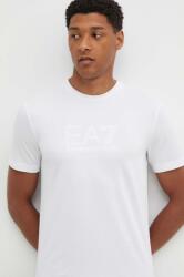 EA7 Emporio Armani t-shirt fehér, férfi, nyomott mintás, PJUJZ. 6DPT71 - fehér L