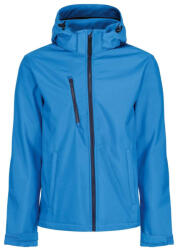 Regatta levehető kapucnis, 3 rétegű férfi softshell kabát, RETRA701, French Blue/Navy-2XL (retra701frb-nv-2xl)
