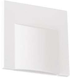 Kanlux 0, 8W, 15 lm, 12V, 3000K, 75x75 mm meleg fehér süllyeszthető szögletes műanyag lépcsővilágító - 30 000 h élettartam (33320)