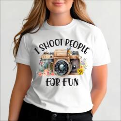 Gravolo Tricou Fotograf dama I Shoot People for fun (C198)