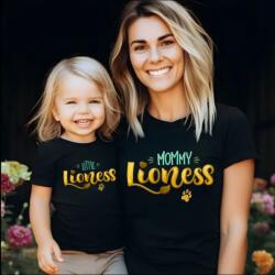 Gravolo Set tricouri personalizate pentru mama si fiica Lioness (614524827359)