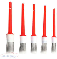 Riwax - 5 darabos Ecsetkészlet - piros/fehér - 24-21cm