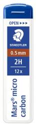 STAEDTLER Grafitbél, 2H, 0, 5 mm, STAEDTLER Mars Micro Carbon 250 (250 05-2H) - tabexpress