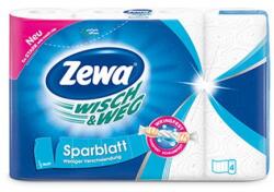 Zewa Háztartási papírtörlő, 2 rétegű, 4 tekercses, ZEWA Wisch&Weg sparblatt (43224/42835) - tabexpress