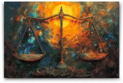  Gyémántszemes kirakó - Mérleg Méret: 40x60cm, Keretezés: Műanyagtáblával, Gyémántok: Kerek