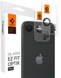 Spigen OPTIK PRO kameravédő üveg 2db (9H, csak lencse) FEKETE Apple iPhone 16e (AGL09279)