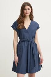 Max Mara pamut ruha sötétkék, mini, harang alakú, 2515221132600 - sötétkék 36