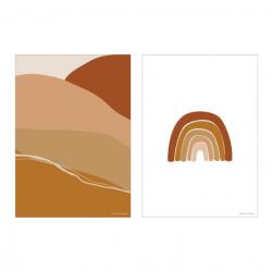 Little Dutch Poster A3 - Horizon - Rust - Little Dutch Decoratiune camera copii