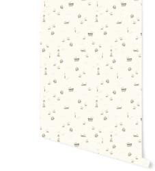 Little Dutch Tapet 300 x 280 cm - Sailors Bay White - Little Dutch Decoratiune camera copii