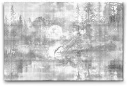  PontPöttyöző - Skorpió Méret: 40x60cm, Keretezés: Műanyagtáblával, Szín: Fekete