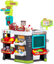 Chipolino Set jucarie Supermarket 87 cm cu lumini, sunete si 81 accesorii, Chipolino (DIPK002415SP) Bucatarie copii