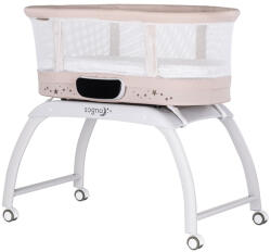 Chipolino Patut cu leganare si cantar integrat Chipolino Sogno 2 in 1, Macadamia (KOSSG02502MA)