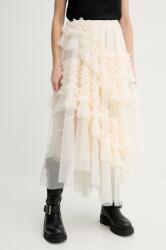 AllSaints szoknya JEN fehér, midi, harang alakú, W079RB - bézs 42