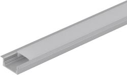 Ultralux Алуминиев профил за led лента, за вграждане, плитък, 3м (apk301)