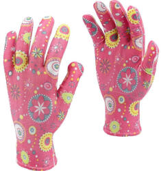 TOYA Manusi de gradinarit cu modele roz marimea 8 (74117)