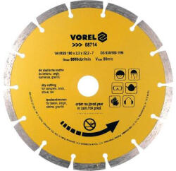 TOYA Disc de taiere diamantat 180 mm, segmentat (08714) Disc de taiere