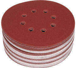 TOYA Disc filetat Velcro 150 mm / P180 8 gauri (50 buc/cs) (YT-834597)