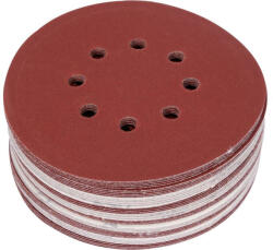 TOYA Disc filetat Velcro 150 mm / P240 8 gauri (50 buc/cs) (YT-834599)