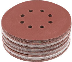 TOYA Disc filetat Velcro 150 mm / P150 8 gauri (50 buc/cs) (YT-834596)