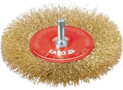 TOYA Perie rotunda filetata 100 mm cu acoperire din cupru (YT-4757)