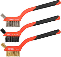 Yato Set perie de sarma 3 bucati 180 mm cu maner din plastic (YT-6351)