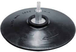 TOYA Disc de cauciuc cu ax hexagonal 125 mm 2000 rpm (08312)