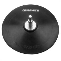 GRAPHITE Placa de cauciuc cu Velcro, cu stift - 125 mm, 6 mm (55H823)