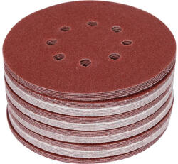 TOYA Disc filetat Velcro 150 mm / P60 8 gauri (50 buc/cs) (YT-834592)