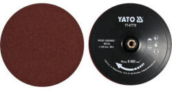 TOYA Placa de cauciuc Velcro 230 mm M14 + 4 bucati discuri de fixare Velcro (P60, P80, P100, P120) (YT-47770)