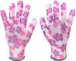 VERTO Manusi de gradinarit, poliester, model floral, 7 (97H146)