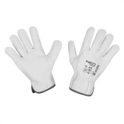 NEO TOOLS Manusi de lucru, piele de capra, 8", alb (976578)
