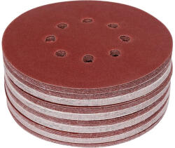TOYA Disc filetat Velcro 150 mm / P120 8 gauri (50 buc/cs) (YT-834595)