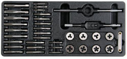 TOYA Set burghie si freza (manual) 35 piese HSS pana la M3-M12 (insertie sertar) (YT-55465)
