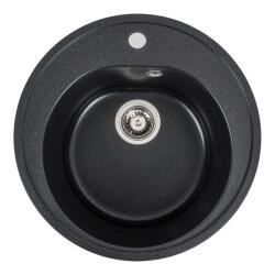 ELEFANT Chiuveta de bucătărie Elefant Premium Luna, Negru, 510 mm (15625) Chiuveta