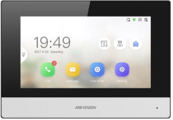 Hikvision DS-KH6320Y-WTE2/Europe BV IP video-kaputelefon beltéri egység, 7 LCD kijelző, 1024x600 felbontás, WiFi, kétvezetékes