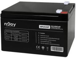 nJoy Szünetmentes akkumulátor - GP12122F (12V/12Ah, T2/F2, zárt, gondozás mentes, AGM) (GP12122F) - alarmtrade