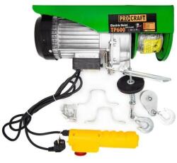 Procraft Troliu electric palan PROCRAFT TP600, 1200 W, capacitate ridicare 300 / 600 kg, inaltime 20 m (13414)