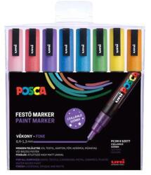 uni Dekormarker készlet, 0, 9-1, 3 mm, UNI "Posca PC-3ML", 8 különböző csillogó szín (TUPC3MLCSKL) - jatekotthon