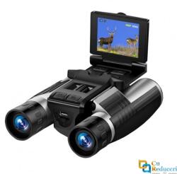 BLIROWIN Binoclu Digital Profesional, 2.5 K UHD, zoom digital 8X, zoom optic 12x, ecran LCD 2.4 inch, acumulator 3.7V 1000 mAh, rezolutie foto 48M, negru (BCD60306030)