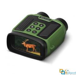 BLIROWIN Binoclu Digital Profesional cu Night Vision, pentru vanatoare, 4K, zoom digital 8X, zoom optic 10x, ecran LCD 3 inch 640 x 360, rezolutie foto 48 Mpx, acumulator 5000 mAh, verde (BCD60286028) Binoclu